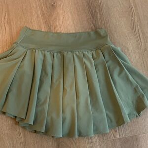 PacSun Olive Skater Skirt
